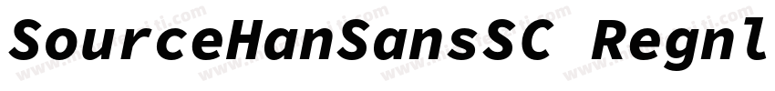 SourceHanSansSC Regnlar Identity H字体转换